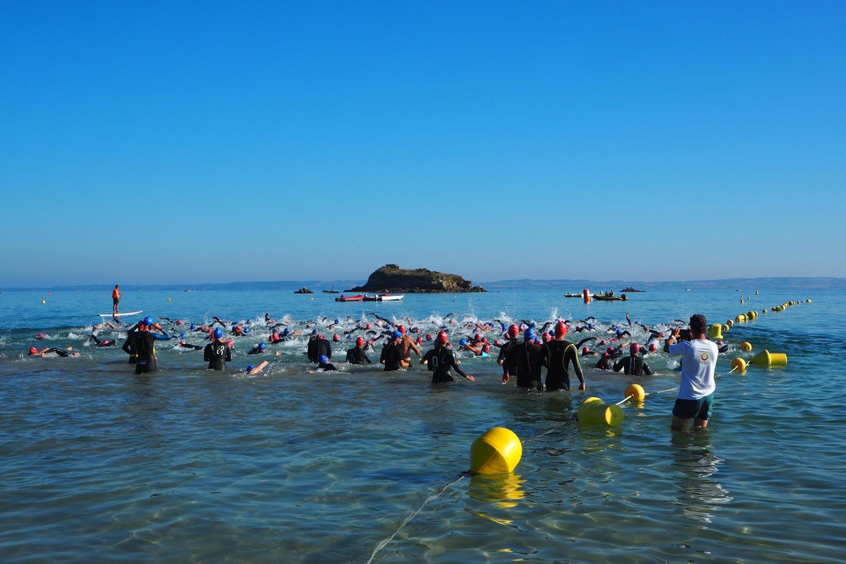 Départ Natation en eau libre